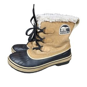 Sorel Tivoli Waterproof Tan Winter Boots Womens size 7